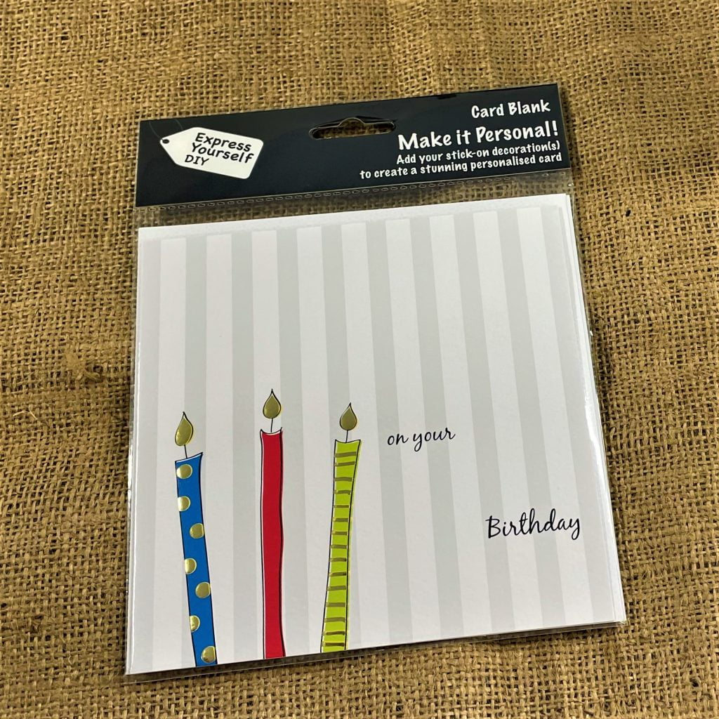 DIY Card Blank Candles