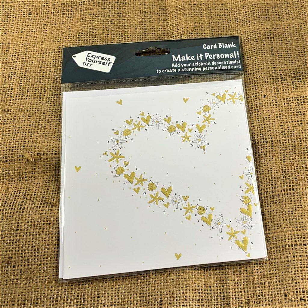 DIY Card Blank Large Heart