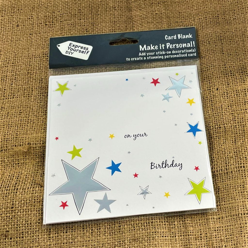 DIY Card Blank Stars