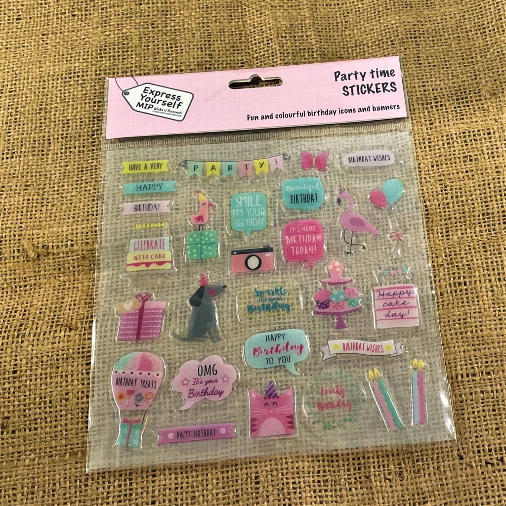 MIP Party Time Stickers